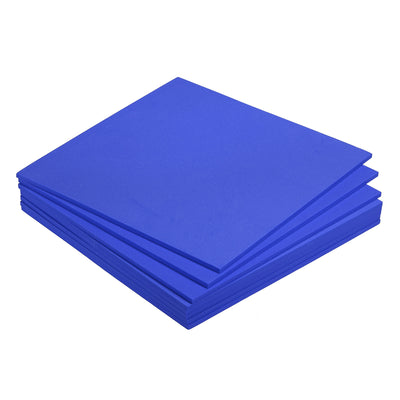 Harfington EVA Foam Sheets Blue 9.8 Inch x 9.8 Inch 5mm Thick Crafts Foam Sheets Pack of 8