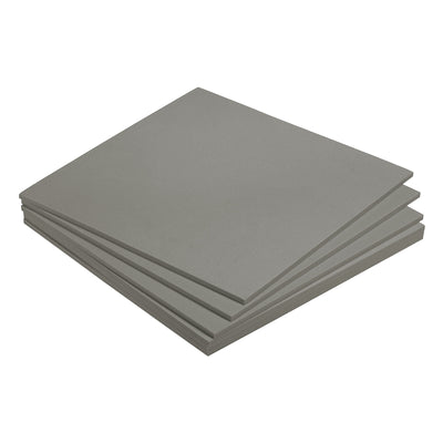 Harfington EVA Foam Sheets Light Grey 9.8 Inch x 9.8 Inch 5mm Thick Crafts Foam Sheets 6Pcs