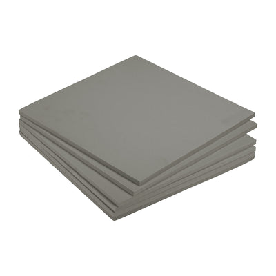 Harfington EVA Foam Sheets Light Grey 9.8 Inch x 9.8 Inch 7mm Thick Crafts Foam Sheets 6Pcs