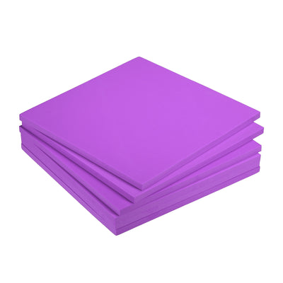 Harfington EVA Foam Sheets Purple 9.8 Inch x 9.8 Inch 10mm Thick Crafts Foam Sheets 6Pcs