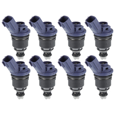 Harfington Car Fuel Injector Nozzle Replacement Fit for Infiniti Q45 1995-1996 16600-67U01 - Pack of 8 Black