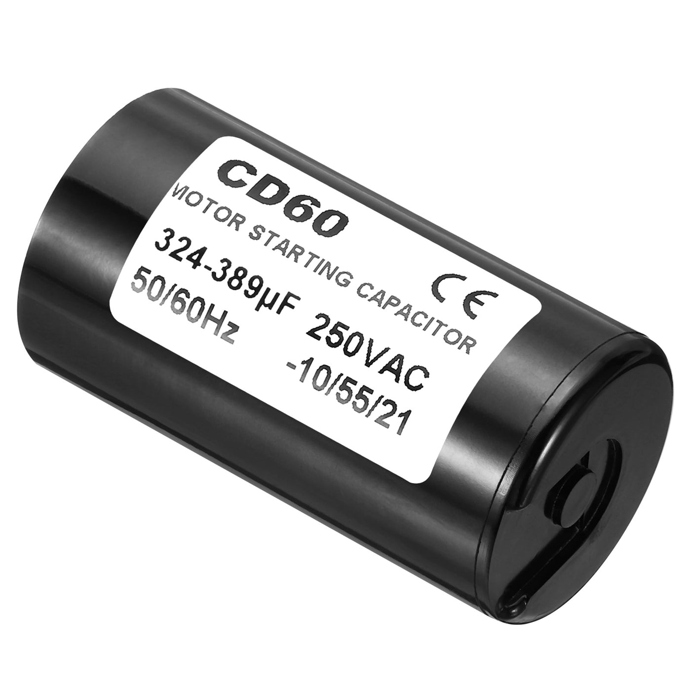 Harfington Motor Start Capacitor, 324-389uF/Mfd 250VAC 50/60Hz CD60 Run Capacitor Motor Starting Capacitor for Electric Motor Starts Running