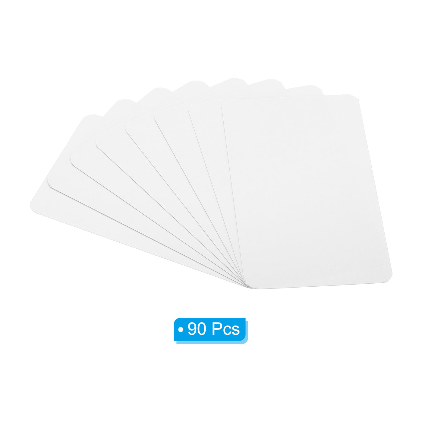 Harfington 3.5" x 2" Blank Paper Business Cards, 90 Pack Small Index Flash Cards , White