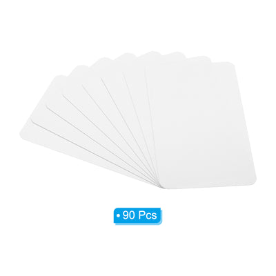 Harfington 3.5" x 2" Blank Paper Business Cards, 90 Pack Small Index Flash Cards , White