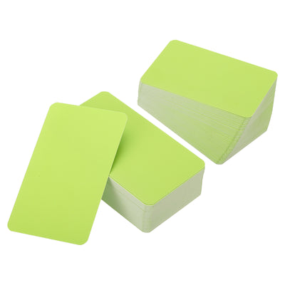 Harfington 3.5" x 2" Blank Paper Business Cards, 180 Pack Small Index Flash Cards , Green