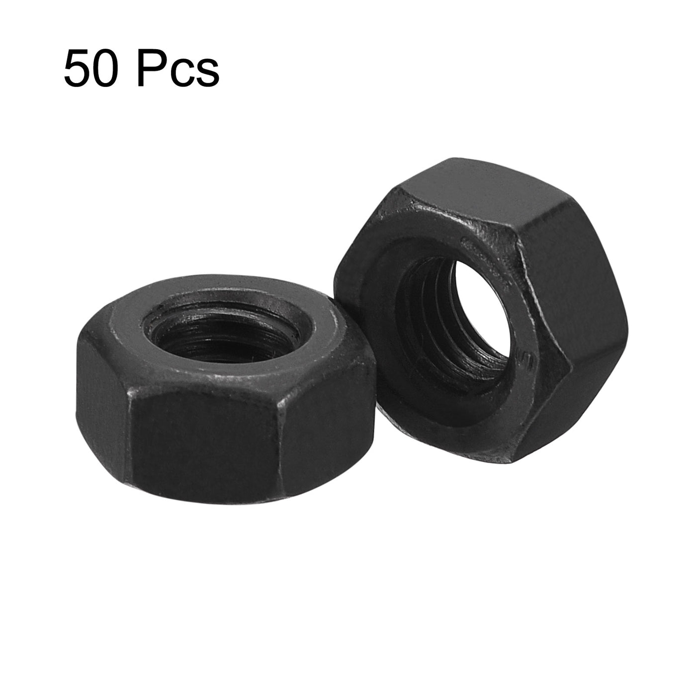 uxcell Uxcell Black Oxide Hexagon Nut for Screw Bolt