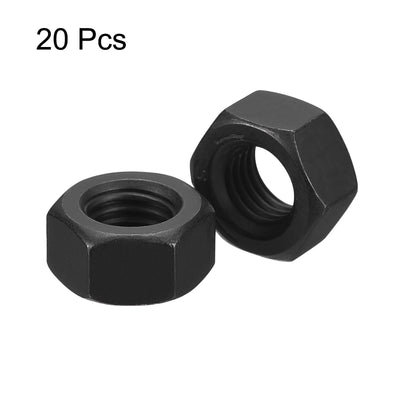 Harfington Uxcell Black Oxide Hexagon Nut for Screw Bolt