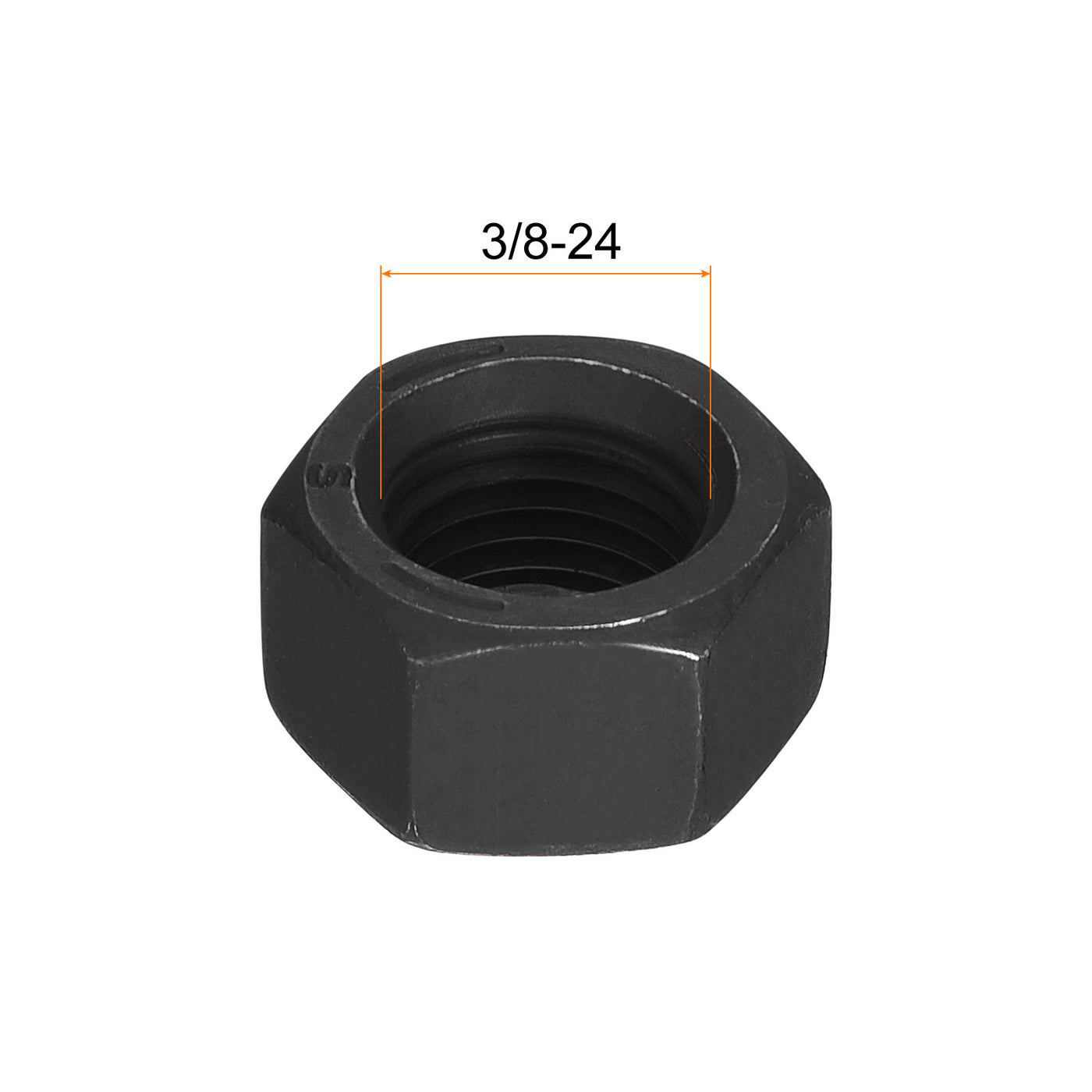 uxcell Uxcell Black Oxide Hexagon Nut for Screw Bolt