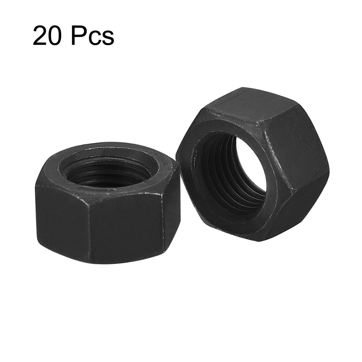 uxcell Uxcell Black Oxide Hexagon Nut for Screw Bolt