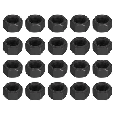 Harfington Uxcell Black Oxide Hexagon Nut for Screw Bolt