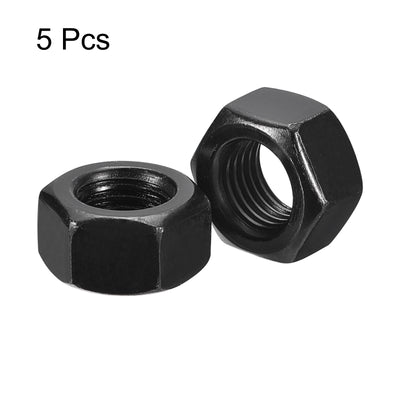 Harfington Uxcell Black Oxide Hexagon Nut for Screw Bolt