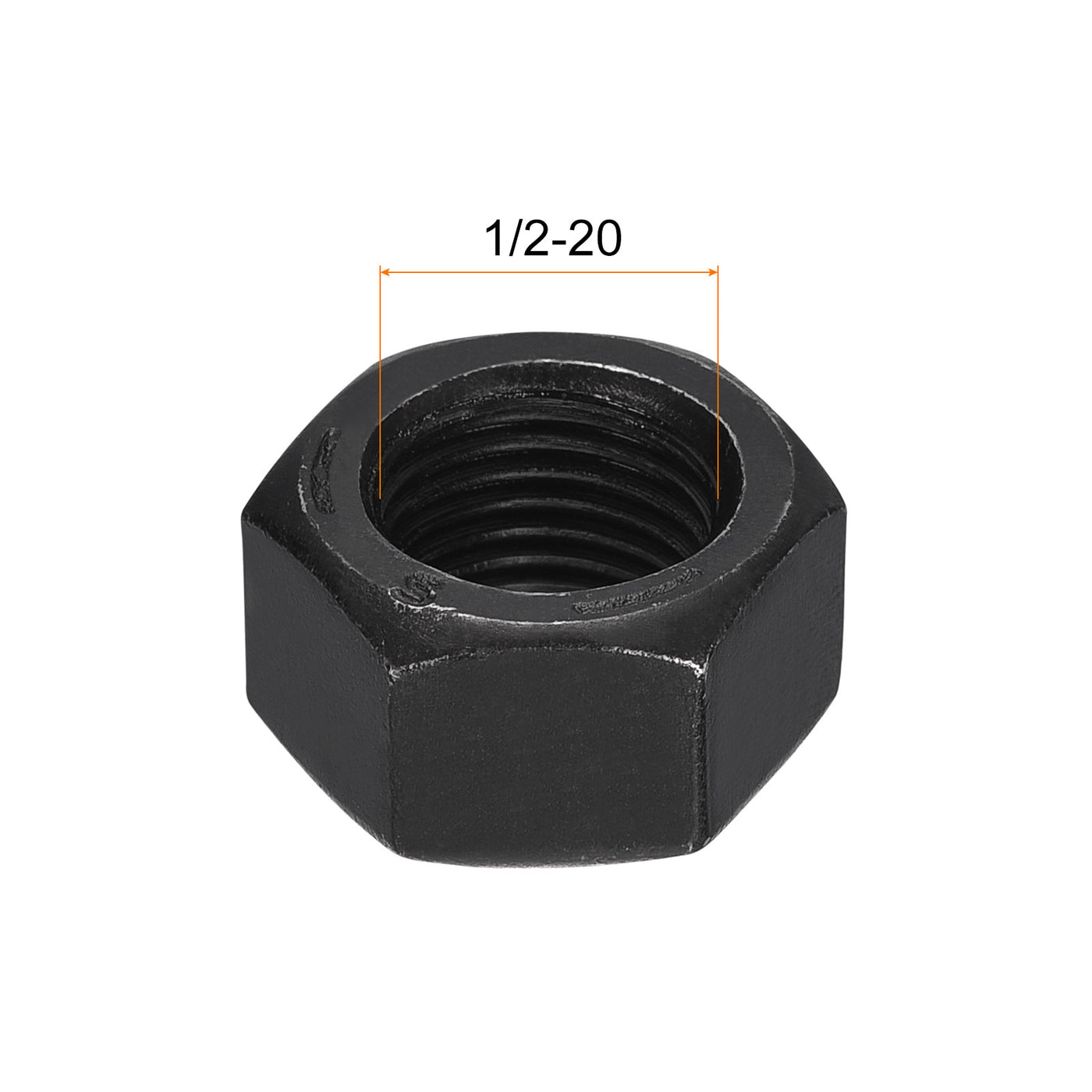 uxcell Uxcell Black Oxide Hexagon Nut for Screw Bolt