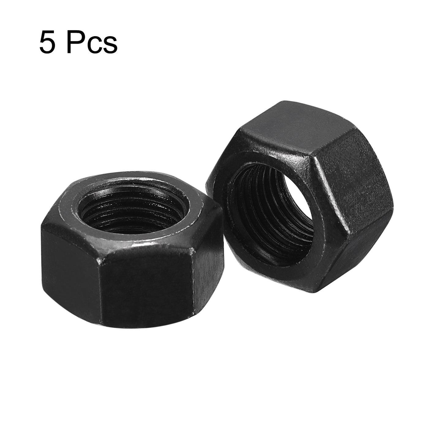 uxcell Uxcell Black Oxide Hexagon Nut for Screw Bolt