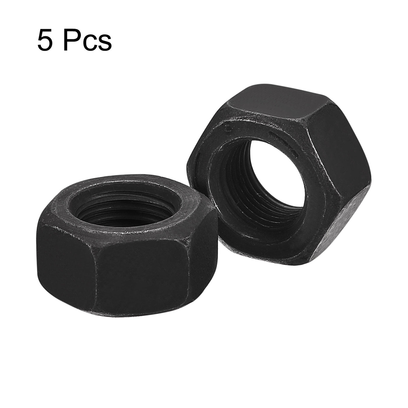 uxcell Uxcell Black Oxide Hexagon Nut for Screw Bolt