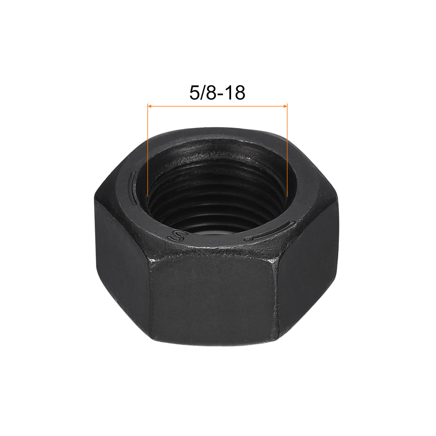 uxcell Uxcell Black Oxide Hexagon Nut for Screw Bolt