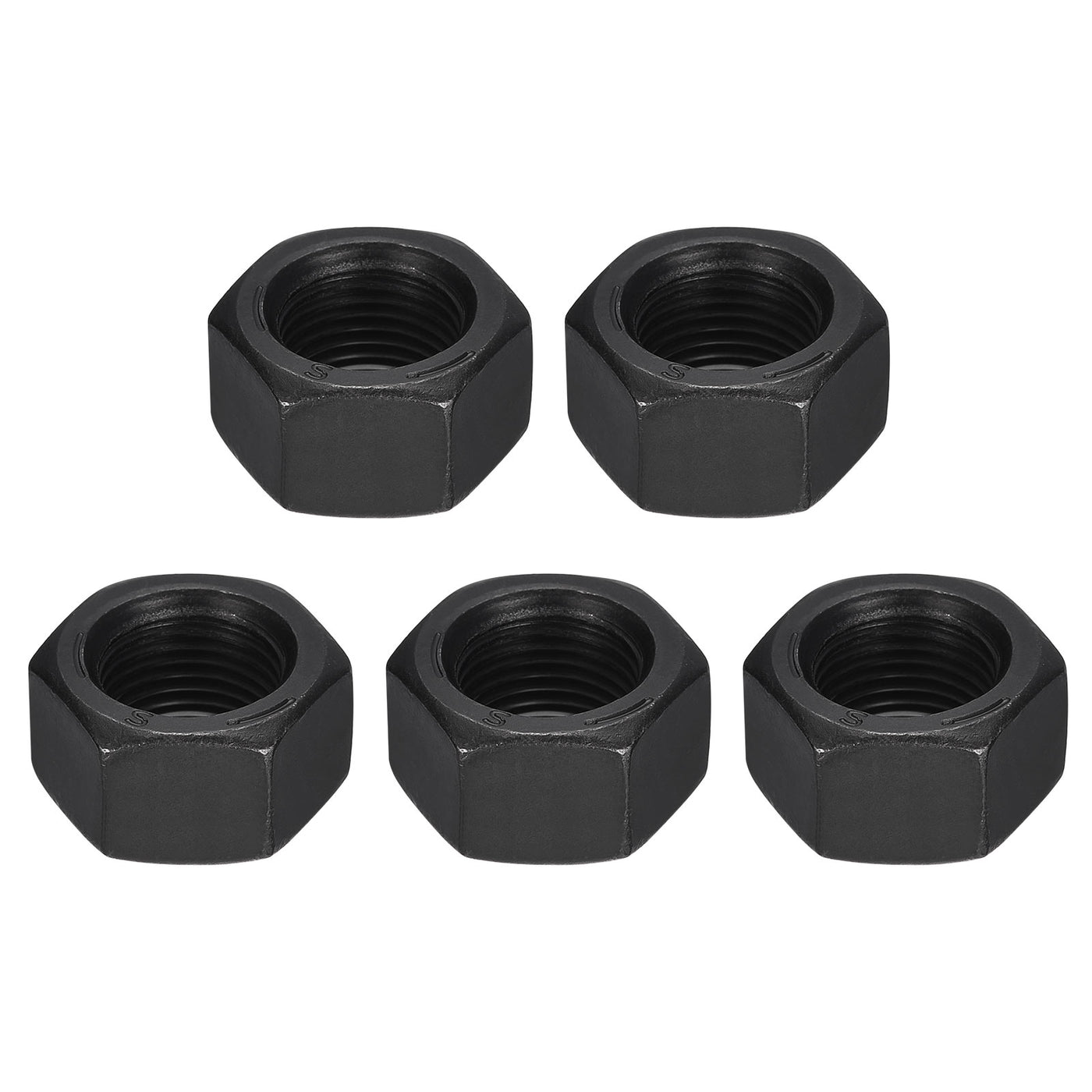 uxcell Uxcell Black Oxide Hexagon Nut for Screw Bolt