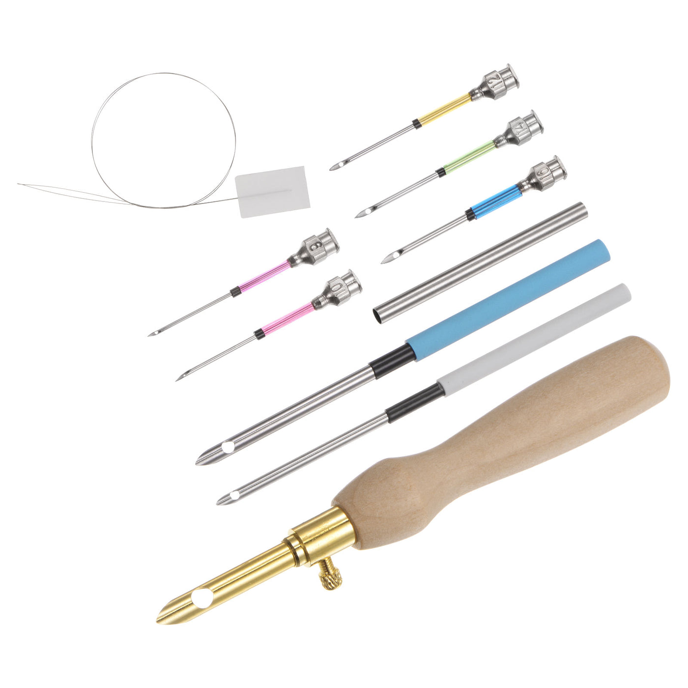 Harfington Adjustable Punch Needle Kits, 8 Sizes Wooden Handle Embroidery Pens