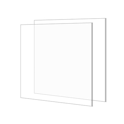 Harfington Acrylic Sheet, 12 Inch x 12 Inch PMMA Clear Crystal Sheets for Photo Frame 2Pcs