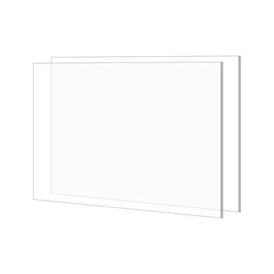 Harfington Acrylic Sheet, 16 Inch x 12 Inch PMMA Clear Crystal Sheets for Photo Frame 2Pcs