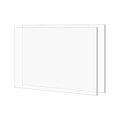 Harfington Acrylic Sheet, 20 Inch x 16 Inch PMMA Clear Crystal Sheets for Photo Frame 2Pcs