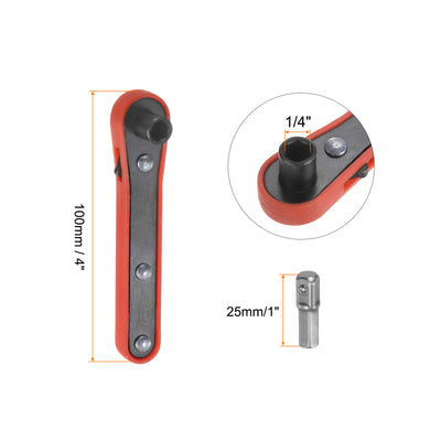 Harfington 20 in 1 Schraubenzieher Bit Set 1/4" Sechskant Schaft Torx Schlitz Kreuzschlitz Pozi Bit Set und 5-13mm Metrisch Steckdose mit 6 Punkte Mini Ratschenschlüssel