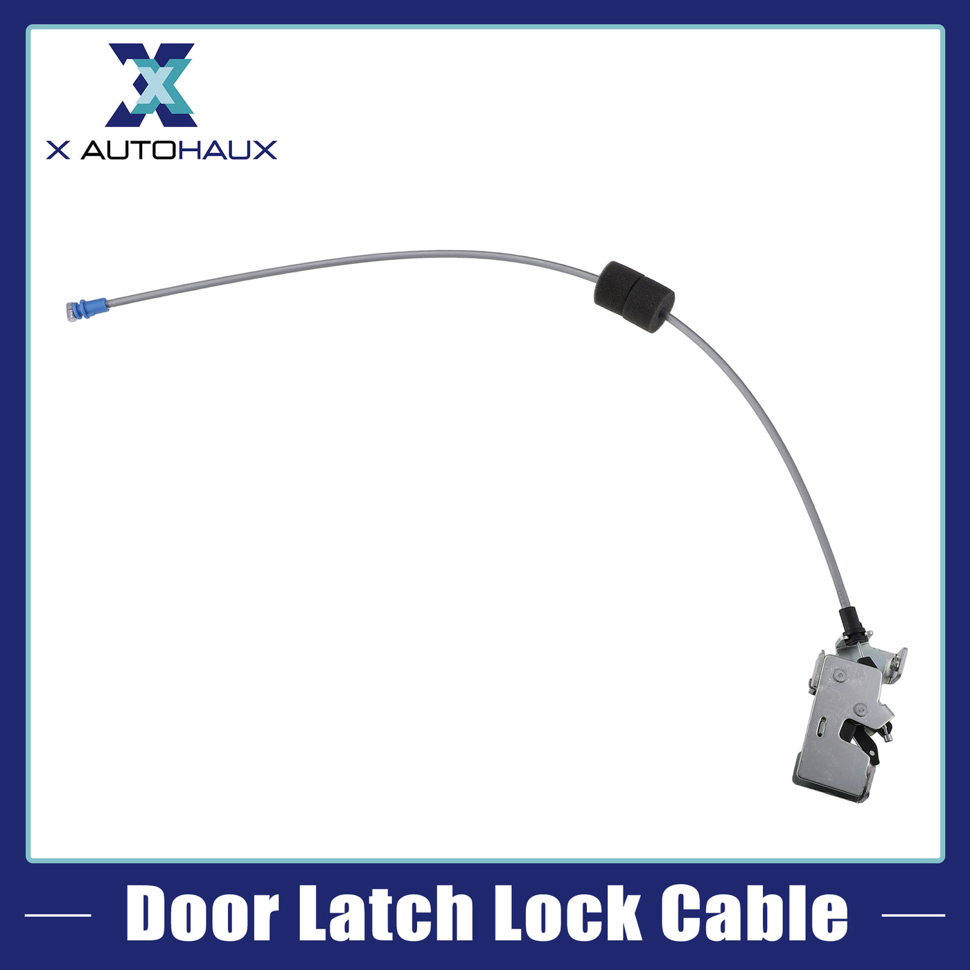 VekAuto Door Latch Lock Cable Compatible for Ford TRANSIT MK6 2000-2006, Durable Metal Silver Tone Rear Left Door