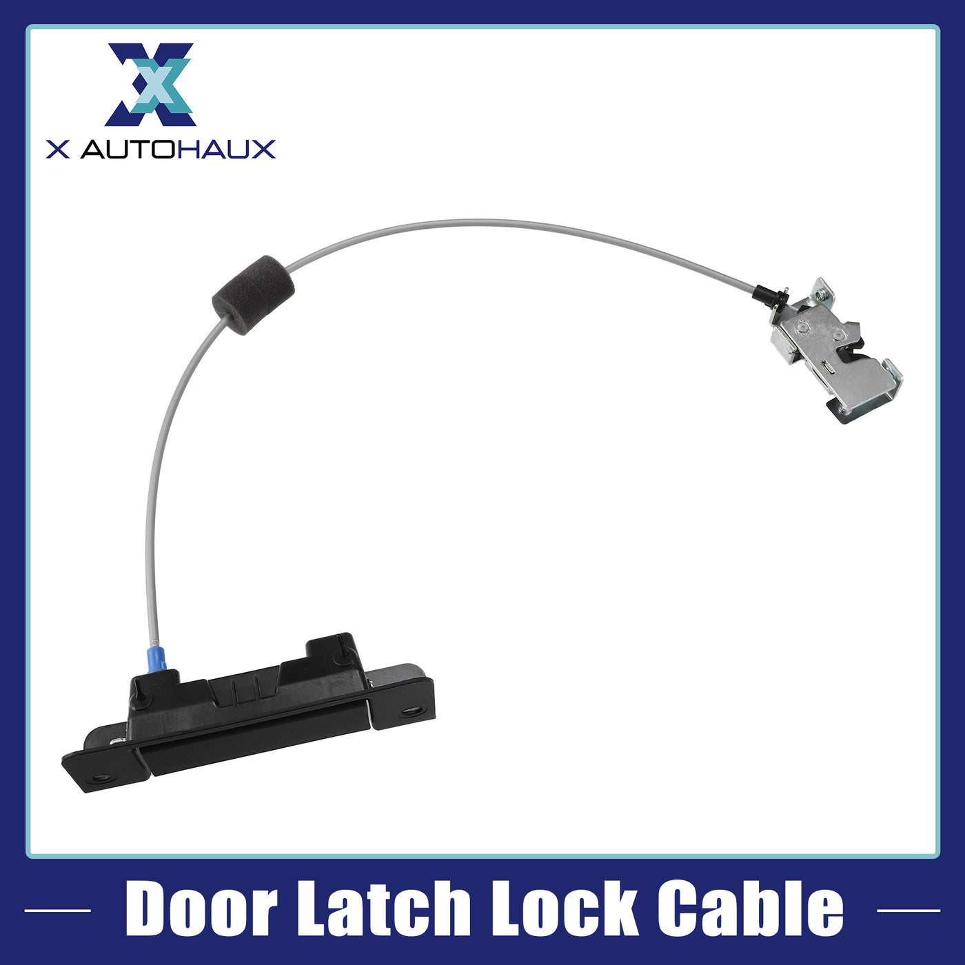 VekAuto Door Latch Lock Cable Kit Compatible for Ford TRANSIT 2.0 2000-2006, Durable Metal Silver Tone Rear Left Door with Handle