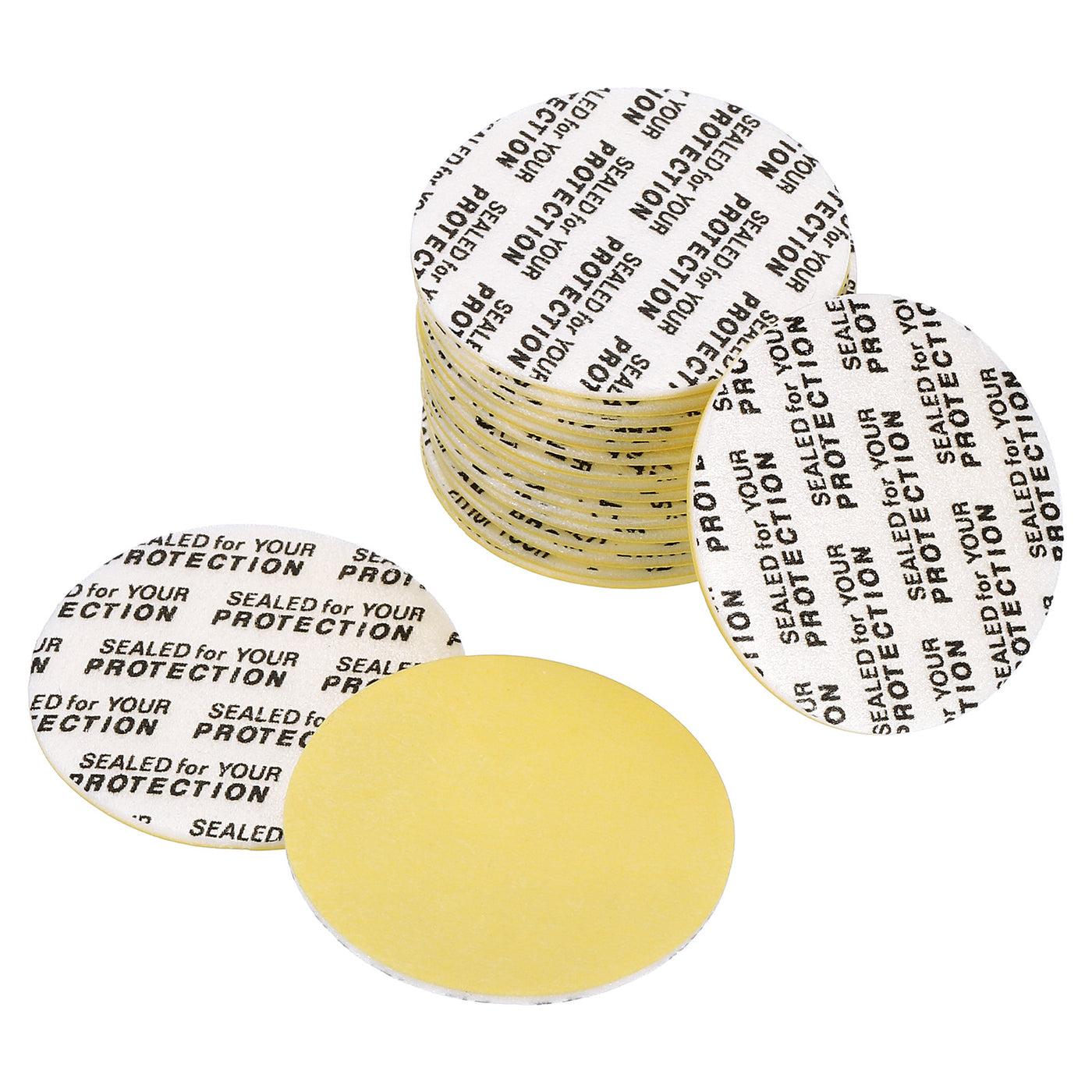 Harfington Foam Lid Liner, Foam Resistant Tamper Pressure Sensitive Seal with Dustproof Paper Back for Bottle Cap