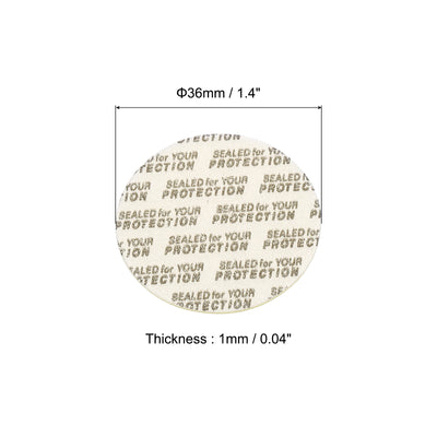 Harfington Foam Lid Liner, Foam Resistant Tamper Pressure Sensitive Seal with Dustproof Paper Back for Bottle Cap Liners