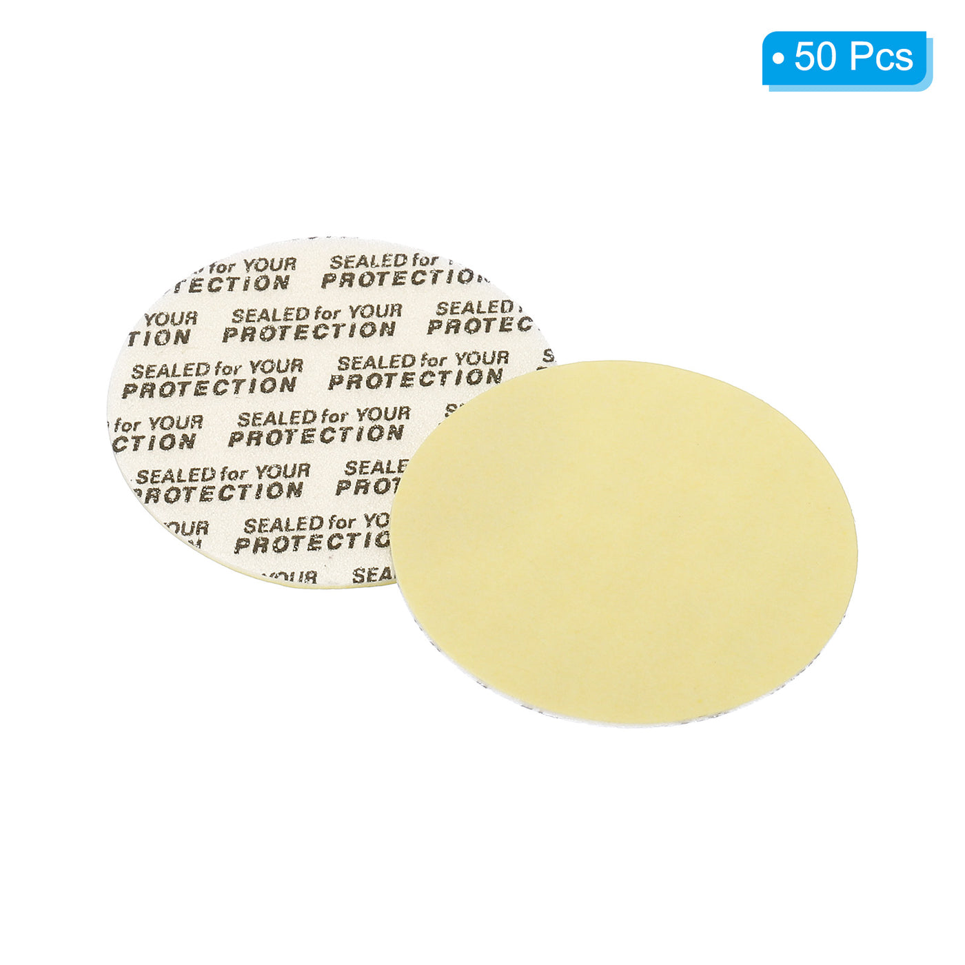 Harfington Foam Lid Liner, Foam Resistant Tamper Pressure Sensitive Seal with Dustproof Paper Back for Bottle Cap Liners