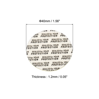 Harfington Foam Lid Liner, Foam Resistant Tamper Pressure Sensitive Seal with Dustproof Paper Back for Bottle Cap