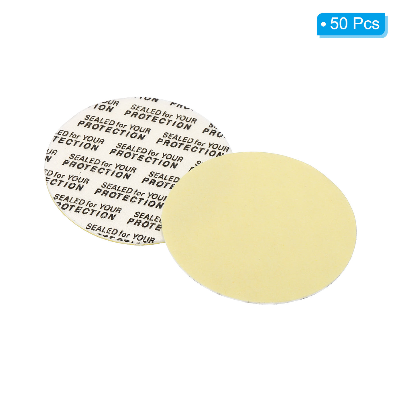 Harfington Foam Lid Liner, Foam Resistant Tamper Pressure Sensitive Seal with Dustproof Paper Back for Bottle Cap