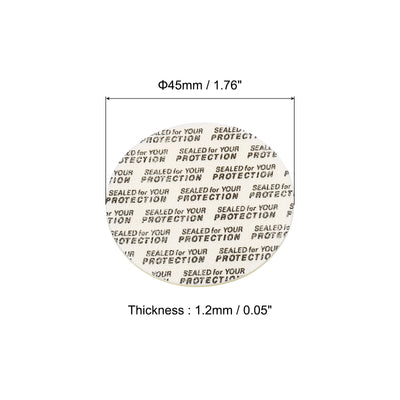 Harfington Foam Lid Liner, Foam Resistant Tamper Pressure Sensitive Seal with Dustproof Paper Back for Bottle Cap