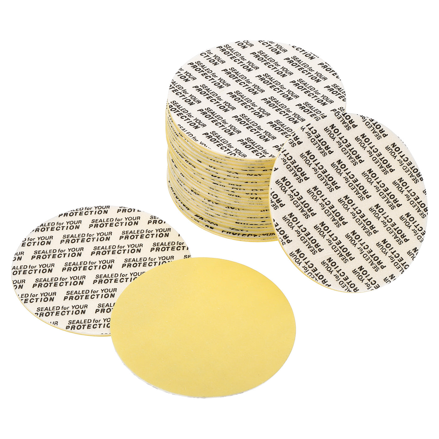 Harfington Foam Lid Liner, Foam Resistant Tamper Pressure Sensitive Seal with Dustproof Paper Back for Bottle Cap