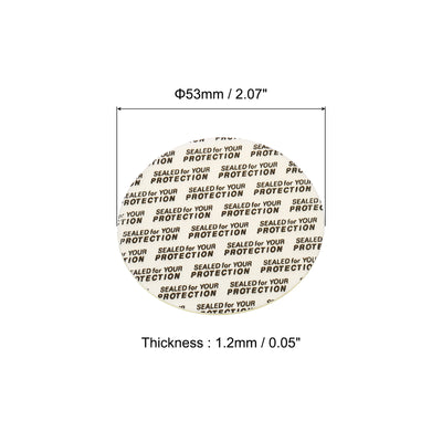 Harfington Foam Lid Liner, Foam Resistant Tamper Pressure Sensitive Seal with Dustproof Paper Back for Bottle Cap