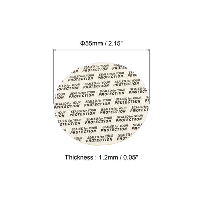 Harfington Foam Lid Liner, Foam Resistant Tamper Pressure Sensitive Seal with Dustproof Paper Back for Bottle Cap