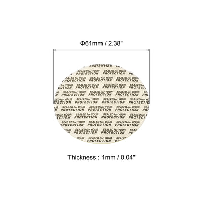 Harfington Foam Lid Liner, Foam Resistant Tamper Pressure Sensitive Seal with Dustproof Paper Back for Bottle Cap Liners