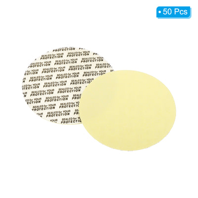 Harfington Foam Lid Liner, Foam Resistant Tamper Pressure Sensitive Seal with Dustproof Paper Back for Bottle Cap Liners