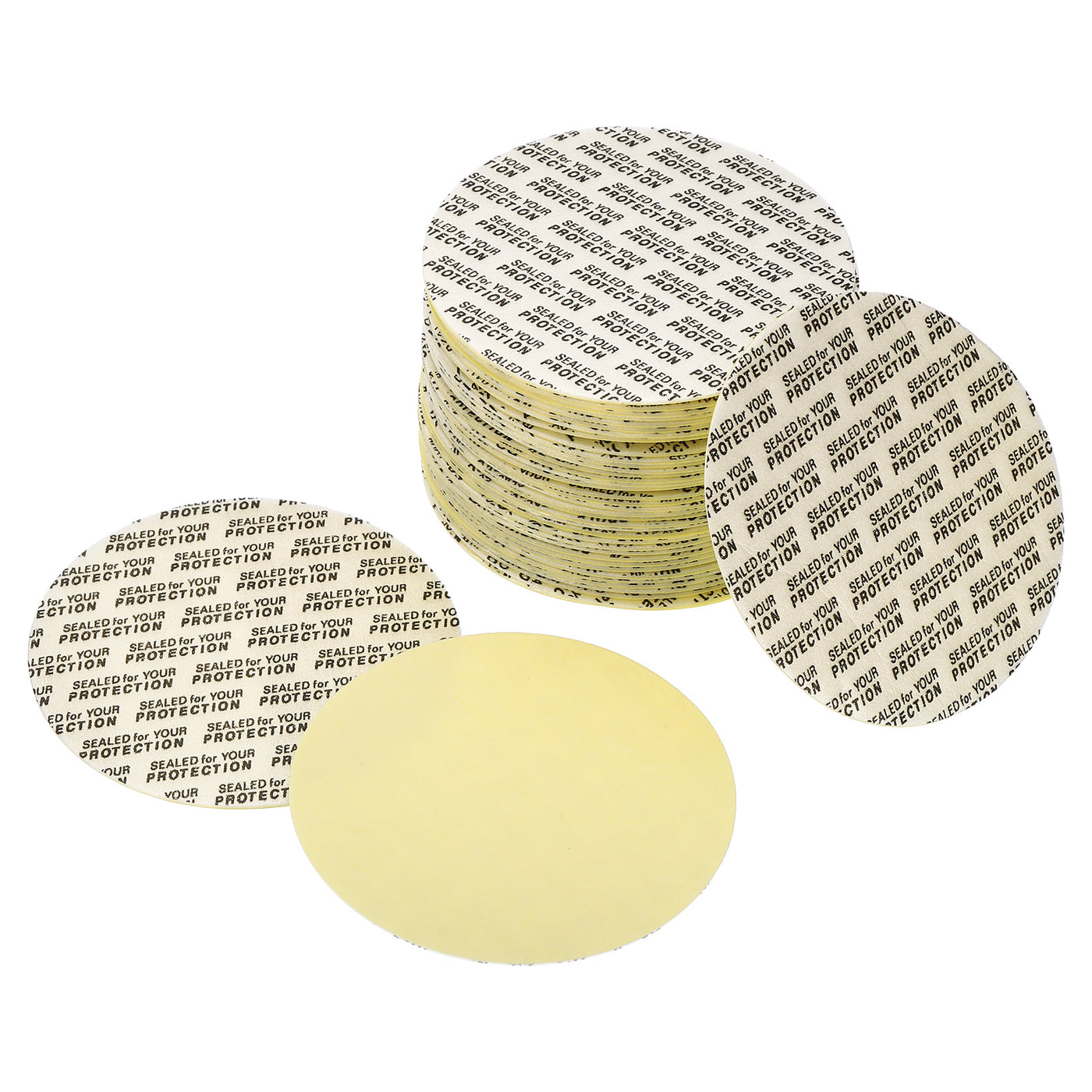 Harfington Foam Lid Liner, Foam Resistant Tamper Pressure Sensitive Seal with Dustproof Paper Back for Bottle Cap Liners