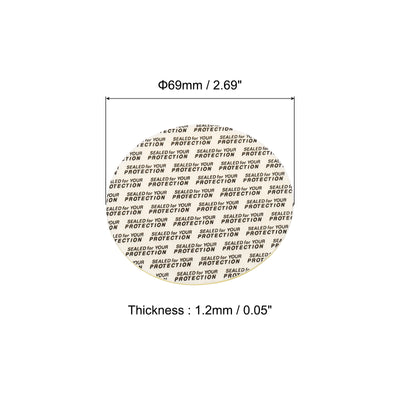 Harfington Foam Lid Liner, Foam Resistant Tamper Pressure Sensitive Seal with Dustproof Paper Back for Bottle Cap