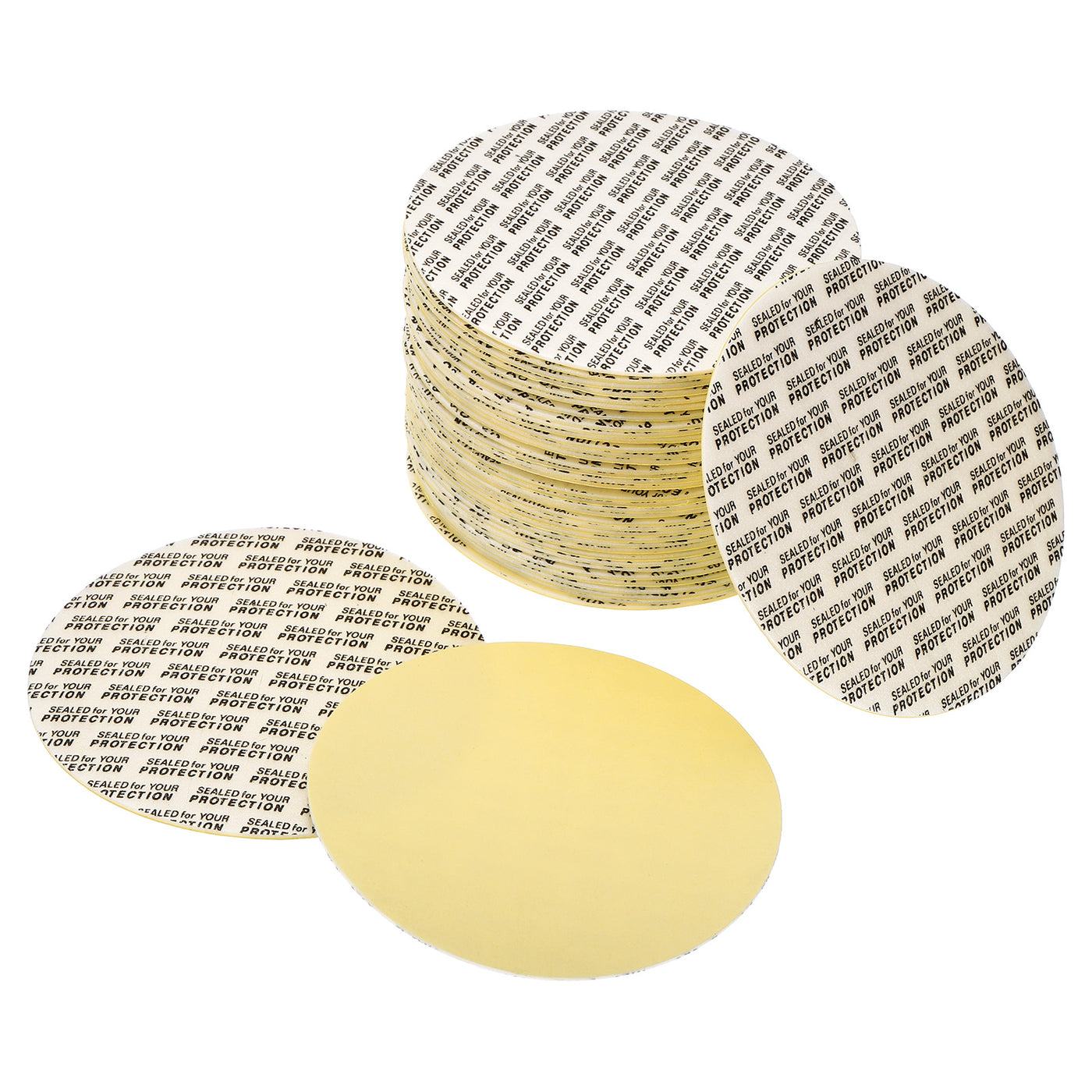 Harfington Foam Lid Liner, Foam Resistant Tamper Pressure Sensitive Seal with Dustproof Paper Back for Bottle Cap