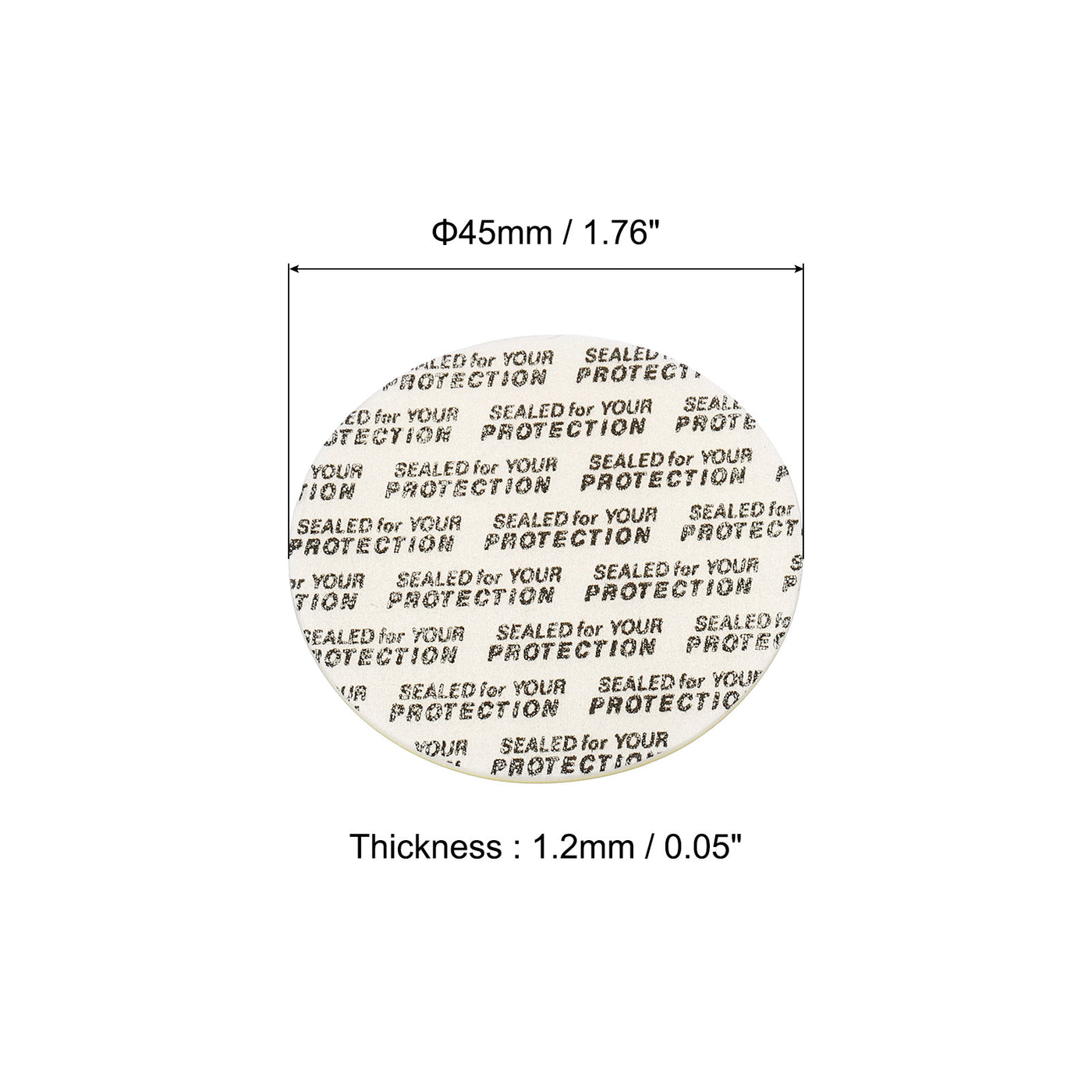 Harfington Foam Lid Liner, Foam Resistant Tamper Pressure Sensitive Seal with Dustproof Paper Back for Bottle Cap Liners Seals