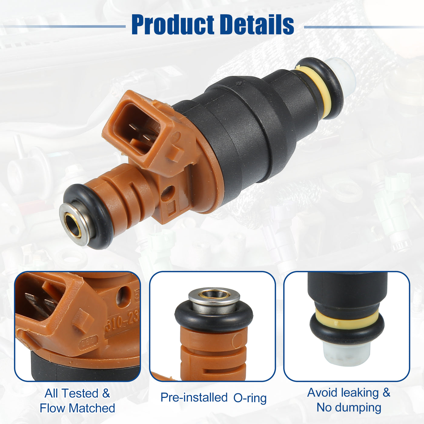 ACROPIX Car Fuel Injector Nozzle Replacement Fit for Hyundai Elantra 2.0L 1999-2001 No.35310-23210 - Pack of 1