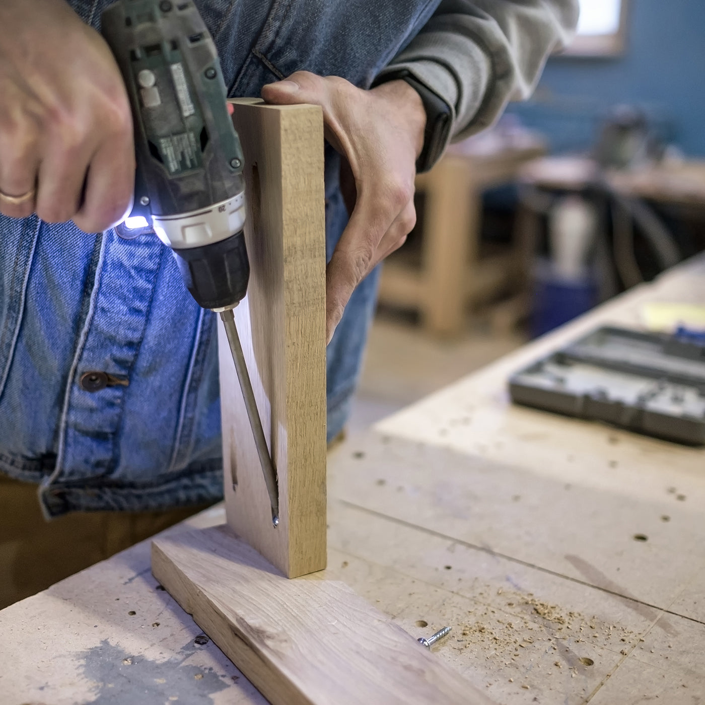 uxcell Uxcell #8x1" Tasche Loch Schrauben 100Stk Viereckig Antrieb Selbstschneidend Holz Schrauben mit Verzinkt für Holzarbeiten