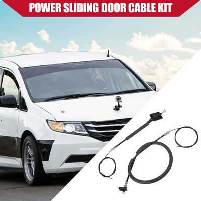 Harfington No.72546-TK8-A01 Left Right Power Sliding Door Cable for Honda Odyssey 2011-2020 / Side Sliding Door Cable W/O Motor / Durable Rubber / 1 Set / Black