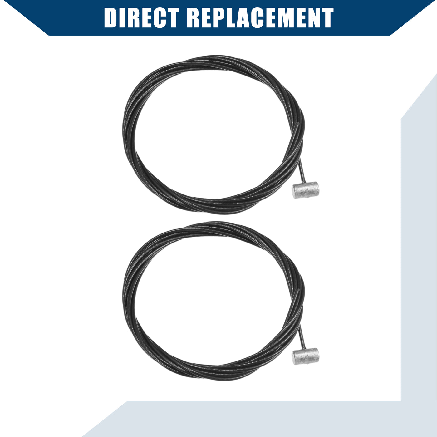 Hihaha 72673-SHJ-A21 / Inner / Sliding Door Cable for Honda Odyssey 2005-2010 / Durable / Rubber / 2 Set / Black