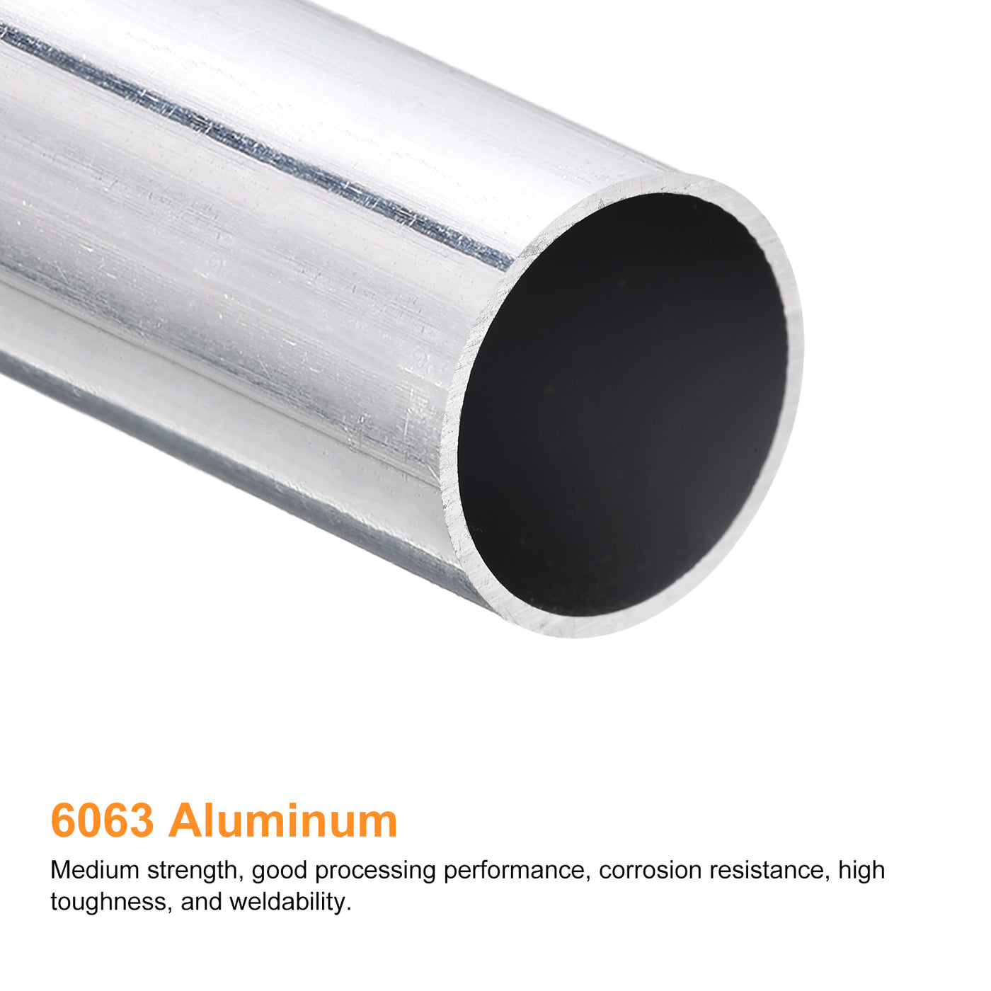 uxcell Uxcell 32mm OD 29mm Inner Dia 300mm Length 6063 Aluminum Tube for Industry DIY