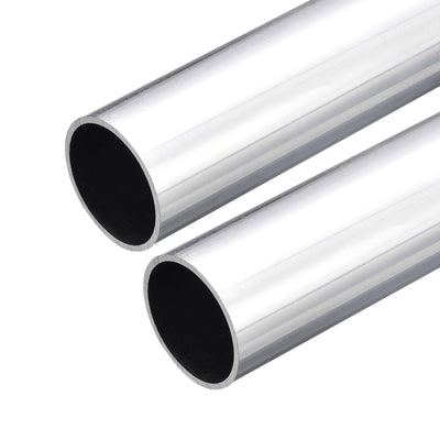 uxcell Uxcell 32mm OD 29mm Inner Dia 300mm Length 6063 Aluminum Tube for Industry DIY, 2 Pcs