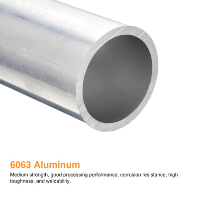 Harfington Uxcell 35mm OD 29mm Inner Dia 300mm Length 6063 Aluminum Tube for Industry DIY