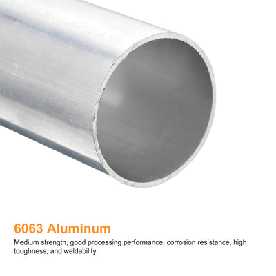 Harfington Uxcell 38mm OD 35mm Inner Dia 300mm Length 6063 Aluminum Tube for Industry DIY